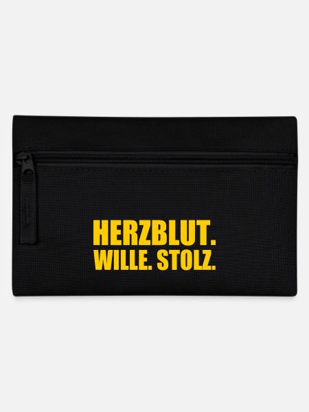 Herzblut wille stolz - Federtasche - Schwarz