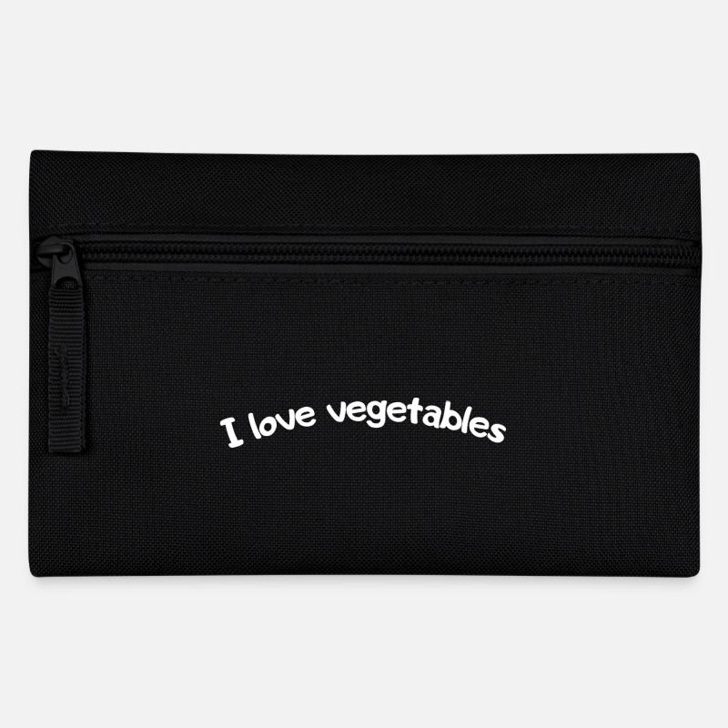 J’adore les légumes - Trousse - noir