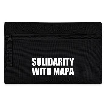solidarity with mapa - Pencil Case - black - Front