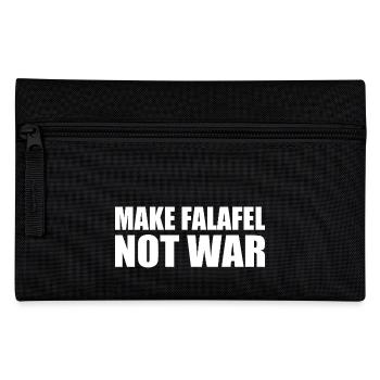 Make falafel not war - Trousse - noir - Devant