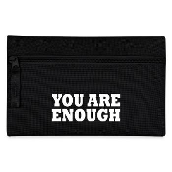 You are enough - Federtasche - Schwarz - Vorne