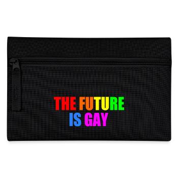 The future is gay - Pencil Case - black - Front