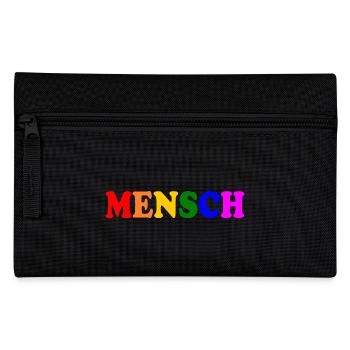 Mensch - Federtasche - Schwarz - Vorne