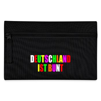 Deutschland ist bunt - Federtasche - Schwarz - Vorne