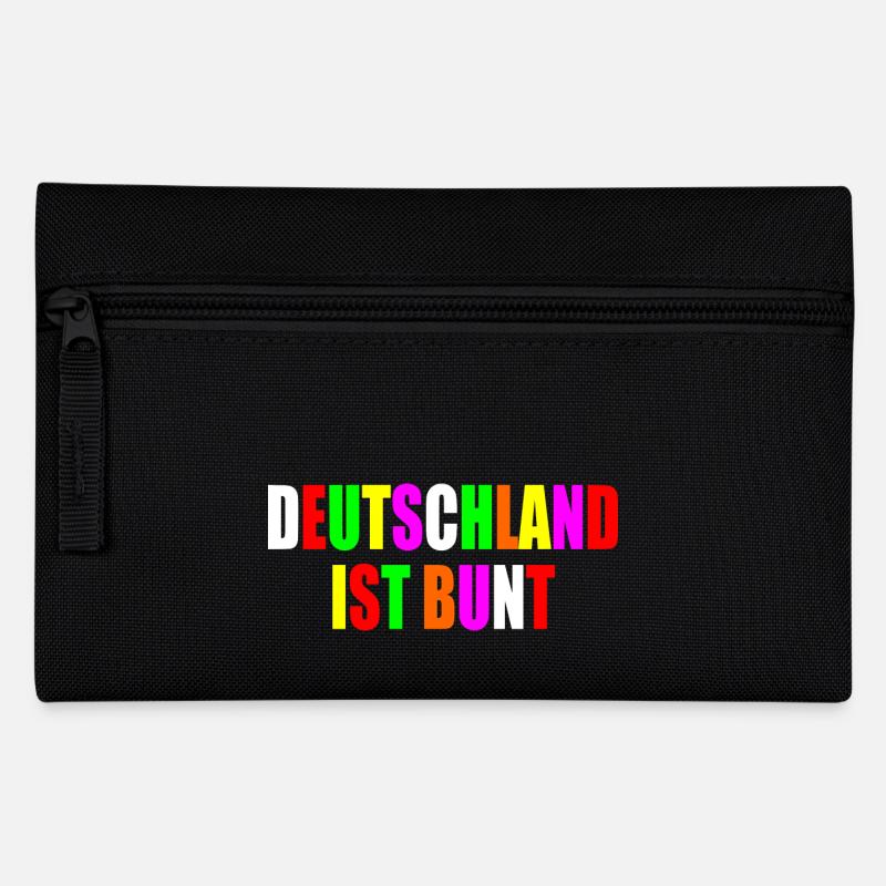 Deutschland ist bunt - Federtasche - Schwarz