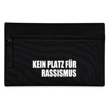 kein platz für rassismus respekt - Federtasche - Schwarz - Vorne
