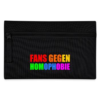 fans gegen homophobie - Federtasche - Schwarz - Vorne
