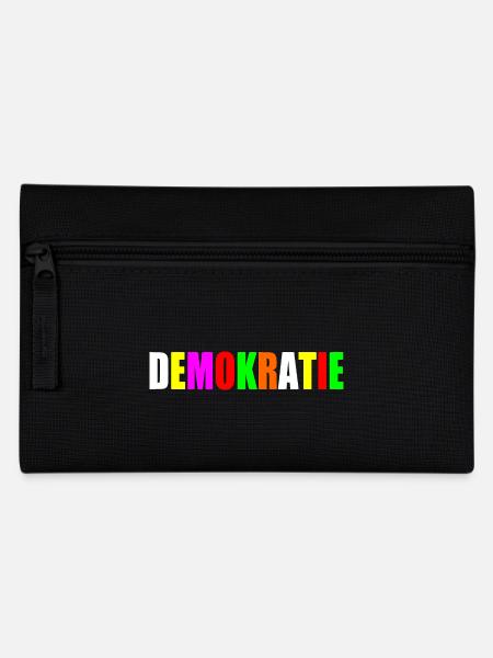 Demokratie - Federtasche - Schwarz