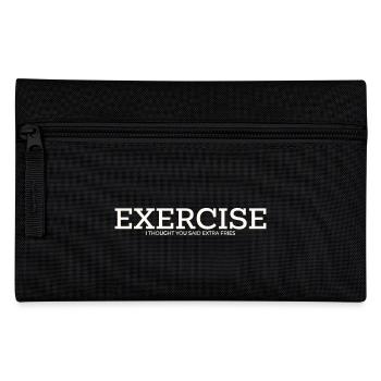 EXERCISE – I THOUGHT YOU SAID EXTRA FRIES - Federtasche - Schwarz - Vorne
