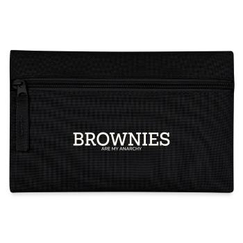 BROWNIES ARE MY ANARCHY - Federtasche - Schwarz - Vorne
