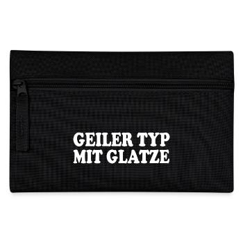 guy with bald head - Pencil Case - black - Front