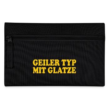 guy with bald head - Pencil Case - black - Front
