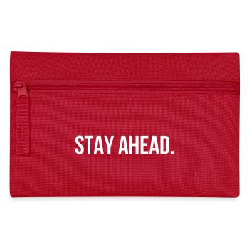STAY AHEAD. | Greyline Official - Pencil Case - red - Front