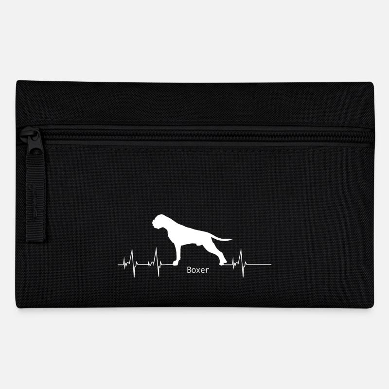 Boxer Shirt-Heartbeat - Federtasche - Schwarz