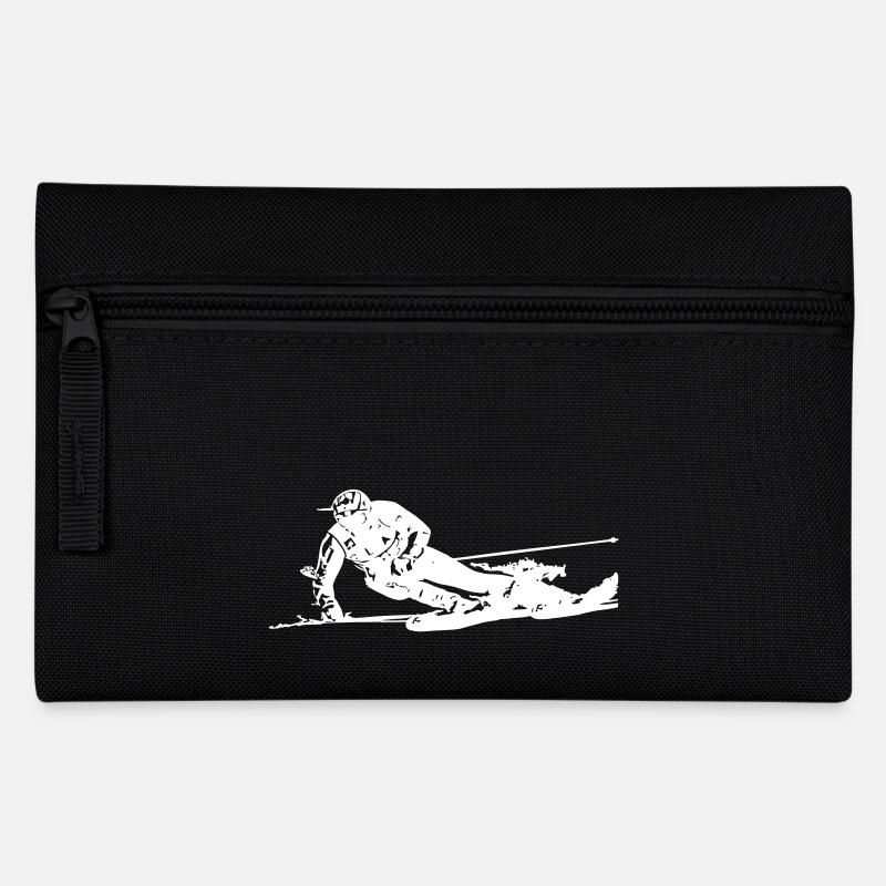Skier 3 - Pencil Case - black