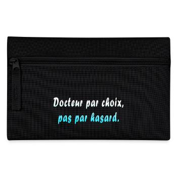 Arzt, Arzt, Krankenschwester, Gesundheit und weißer Kittel - Federtasche - Schwarz - Vorne