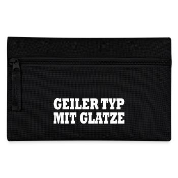 guy with bald head - Pencil Case - black - Front