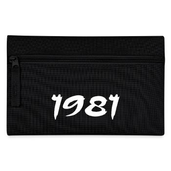 1981 Geschenk zum 44-jährigen Jubiläum 1981 Retro 1981 - Federtasche - Schwarz - Vorne