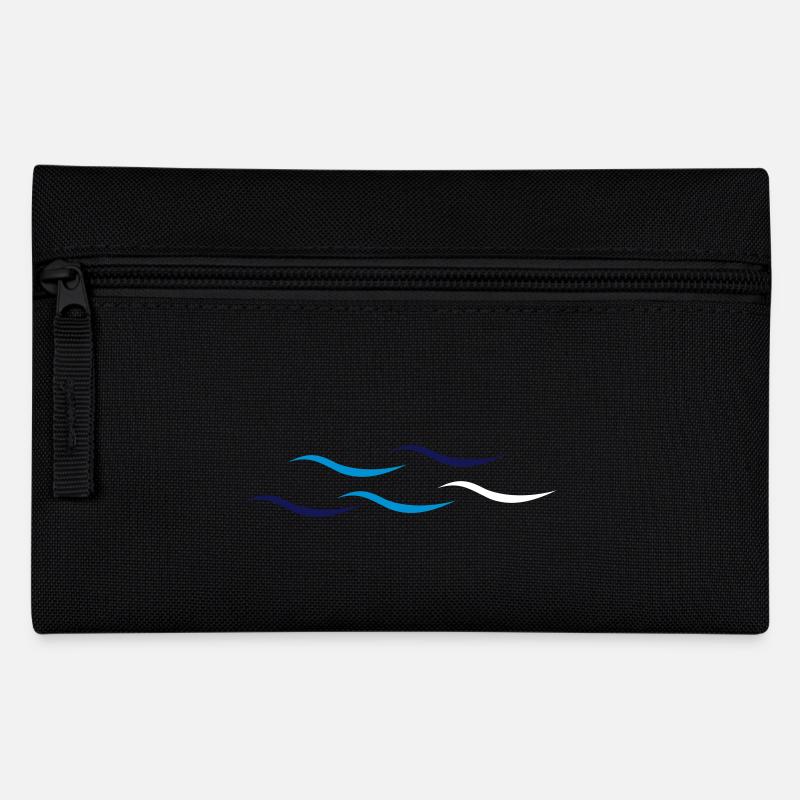 Waves - Pencil Case - black
