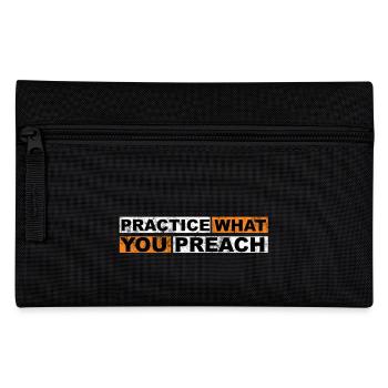 Practice What You Preach vintage - Pencil Case - black - Front