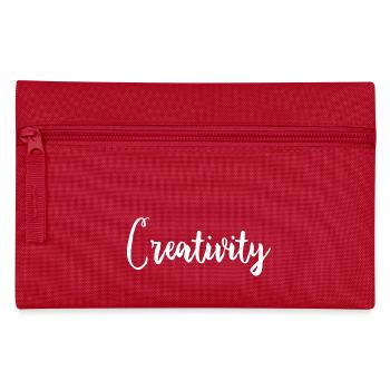 la créativité ne connaît - Trousse - rouge - Devant