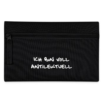 Nicht intellektuell sondern antilektuell - Federtasche - Schwarz - Vorne