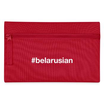 BELARUSIAN Belarus Hashtag - Pencil Case - red - Front