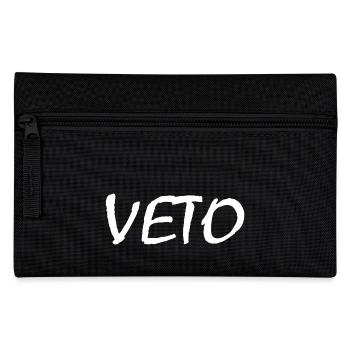 Veto - Federtasche - Schwarz - Vorne