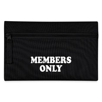 members only - Pencil Case - black - Front