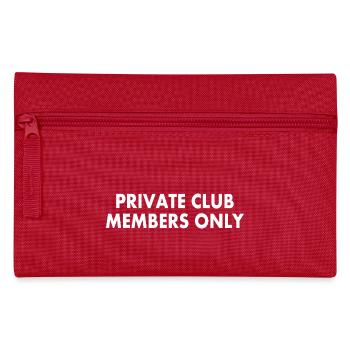 private club members only - Trousse - rouge - Devant