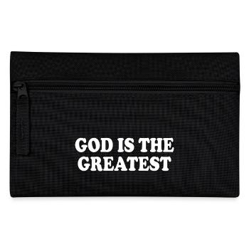 god is the greatest - Federtasche - Schwarz - Vorne