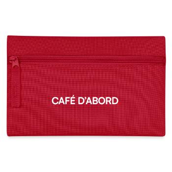 CAFÉ D’ABORD – Humour bureau lundi matin - Trousse - rouge - Devant