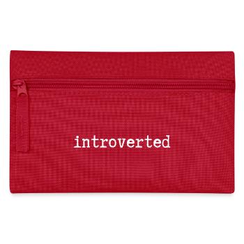 introverted - Pencil Case - red - Front