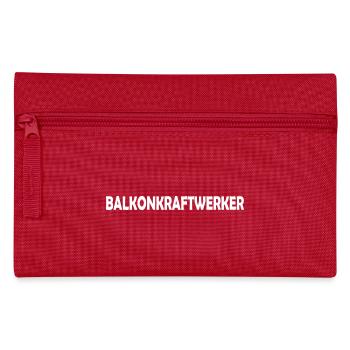 Balkonkraftwerker Solar Power ist die Zukunft - Federtasche - Rot - Vorne