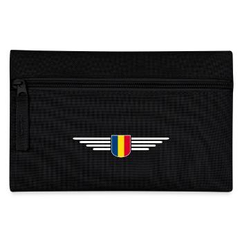 Bukarest T Shirt für Rumänien Fans Outfit - Federtasche - Schwarz - Vorne