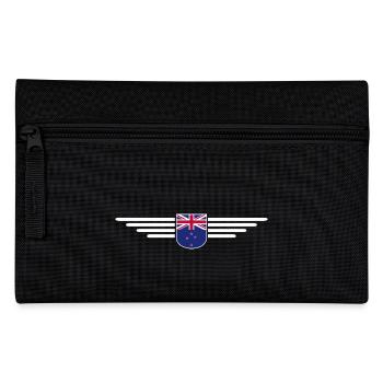 Ich liebe Neuseeland, Eleganz Stil Design T-Shirt - Federtasche - Schwarz - Vorne