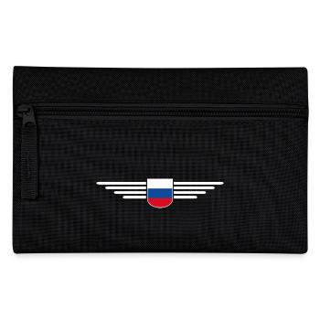 Russland T-Shirt – Stolz und Tradition - Federtasche - Schwarz - Vorne