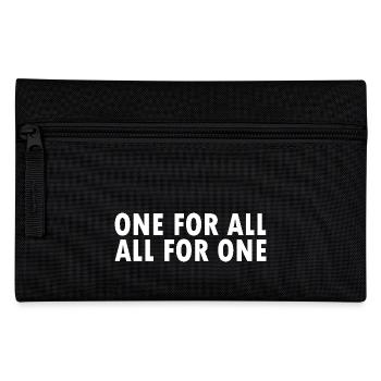 one for all all for one - Federtasche - Schwarz - Vorne