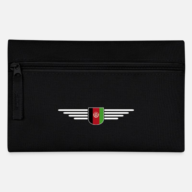Afghanistan Design – Stolz und Kultur - Federtasche - Schwarz