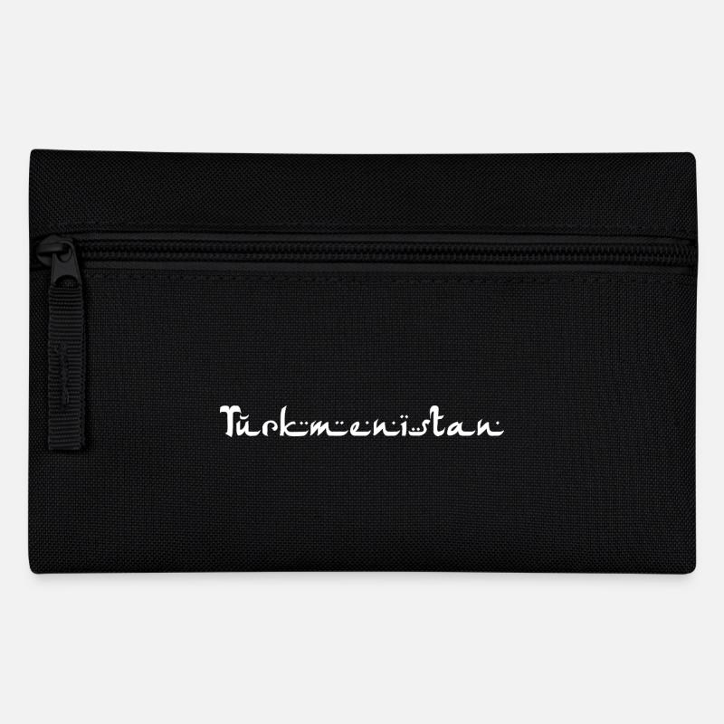 Turkmenistan - Federtasche - Schwarz