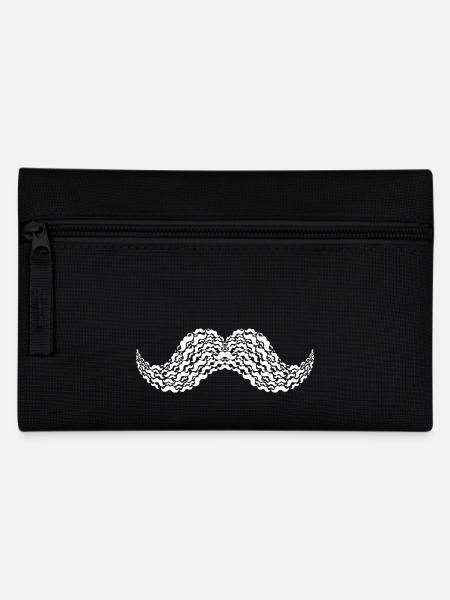 Moustache Overload - Federtasche - Schwarz