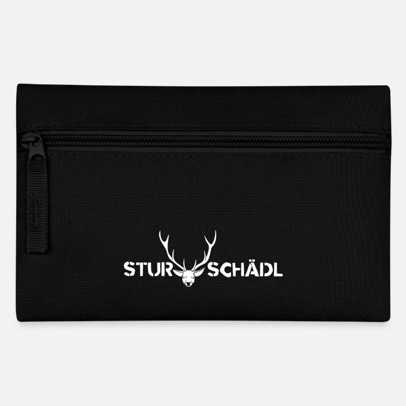 Sturschädl Dickkopf Dialekt Mundart Österreich - Federtasche - Schwarz