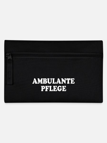 ambulante pflege - Federtasche - Schwarz