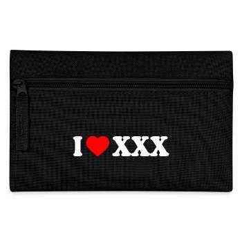 I love xxx - Federtasche - Schwarz - Vorne