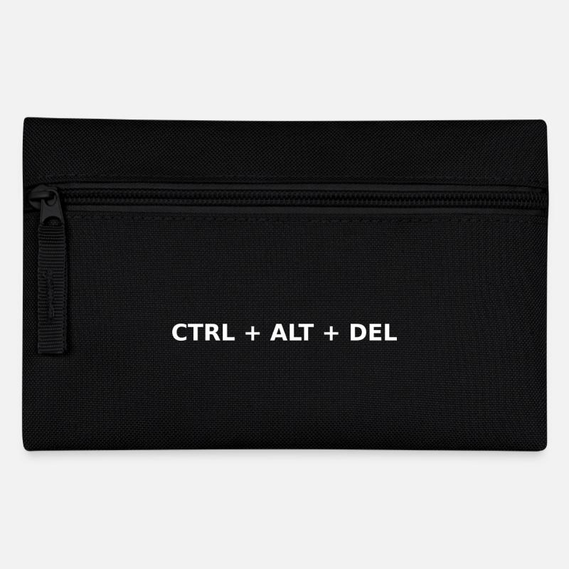 CTRL + ALT + DEL - Federtasche - Schwarz