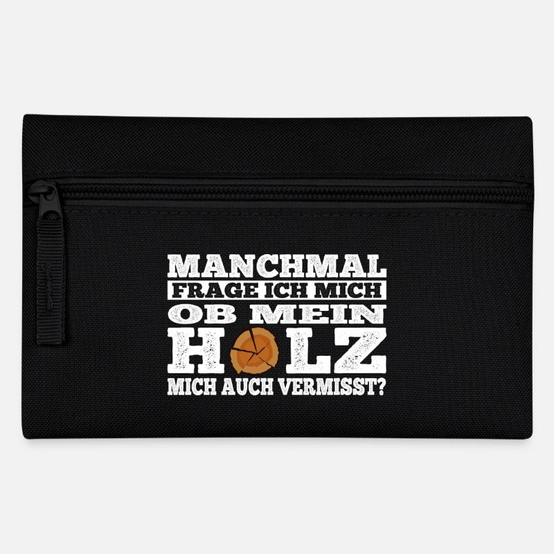 Holz - vermisst - Federtasche - Schwarz