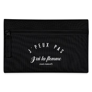 J'peux pas j'ai la flemme - Trousse - noir - Devant