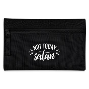 Not Today Satan white - Pencil Case - black - Front