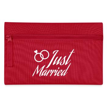 Just Married rings - Pencil Case - red - Front