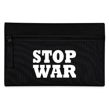 Stop war - Pencil Case - black - Front